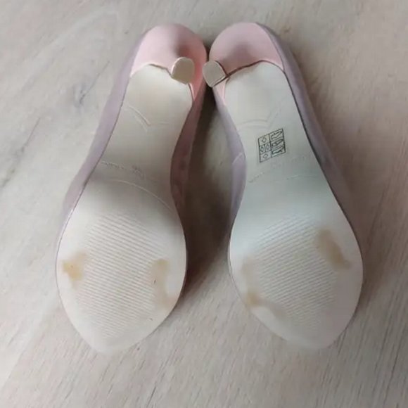 Women's shoes pumps heels peep-toe taupe nude size 6 - Picture 9 of 9